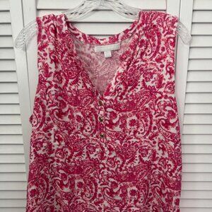 Juniper and Lime sleeveless v neck top